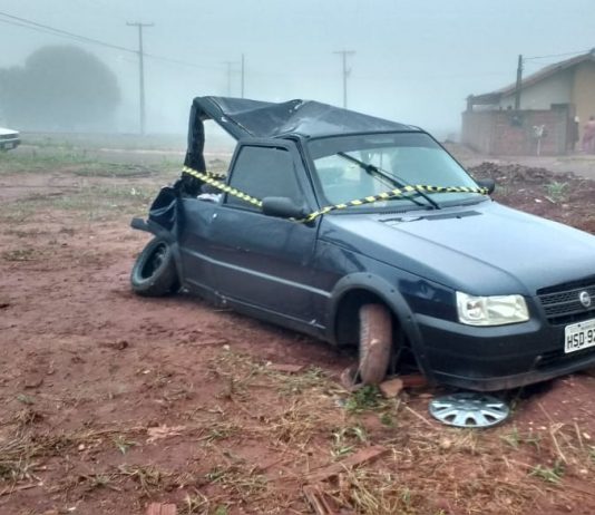 Ônibus de usina atinge Uno e mata motorista no distrito de Culturama, em Vicentina