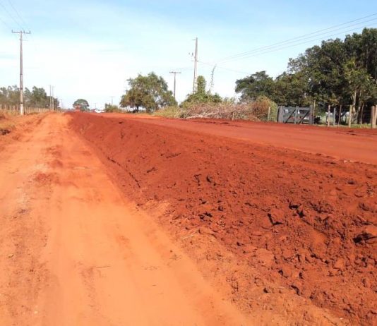 Agesul executa levantamento da estrada da Prainha, na parceria Estado-Município