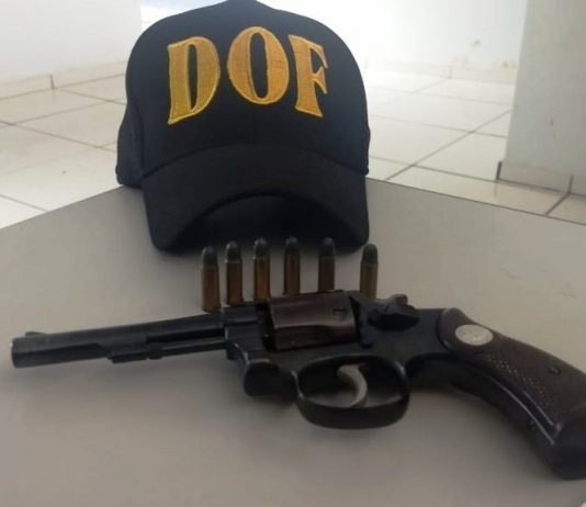 DOF apreende arma de fogo e munições em Maracaju