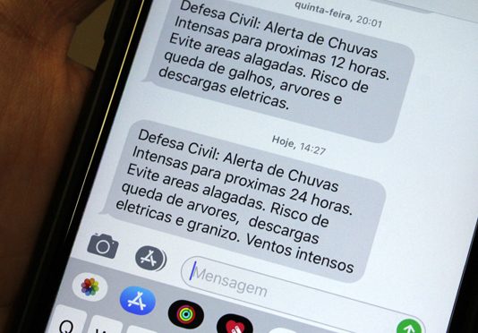 Defesa Civil emite alerta de tempestade para as próximas 24 horas em MS
