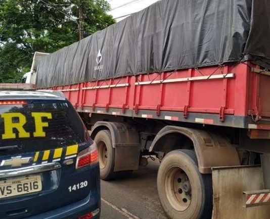 Semirreboque adulterado é apreendido em Eldorado