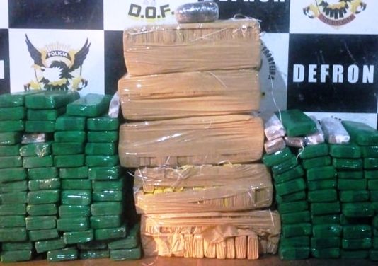 DOF apreende veículo com mais de 200 quilos de entorpecente na região de Ivinhema