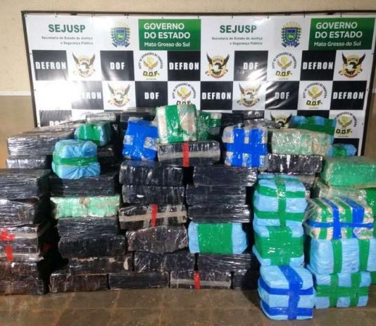 Operação fecha fronteira contra o tráfico e apreende quase sete toneladas de drogas