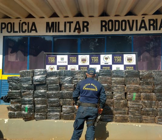 Polícia Militar apreende mais de 100 toneladas de drogas em oito meses