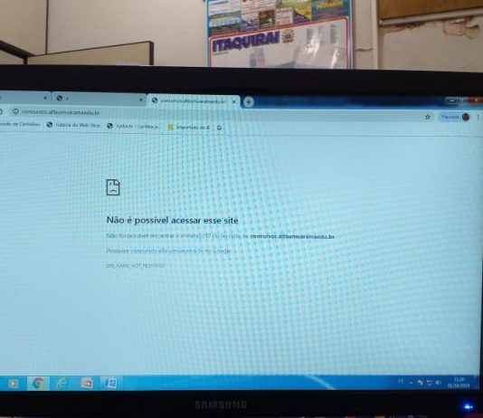 Alfa explica falha técnica sobre o site do concurso público que está “fora do ar”