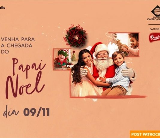 Papai Noel chega ao Shopping Campo Grande em tarde com atrações gratuitas