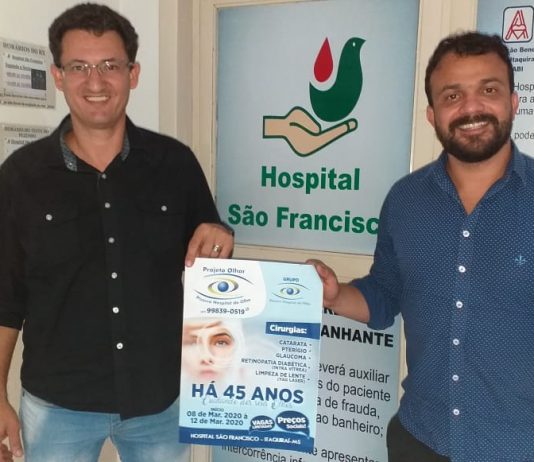 Hospital São Francisco e Pizarro Hospital do Olho unem-se para a realização de cirurgias