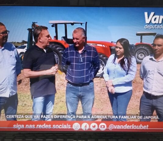 JAPORÃ: município conquista mais equipamentos para a agricultura familiar
