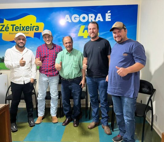 Lideranças de Itaquiraí hipotecam apoio ao deputado Zé Teixeira e ao pré-candidato Eduardo Riedel