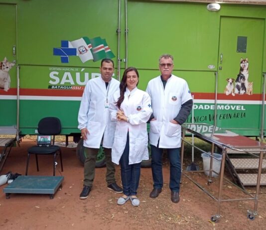 Equipe do Abrigo de Cães e Gatos de Naviraí participa de treinamento em castramóvel