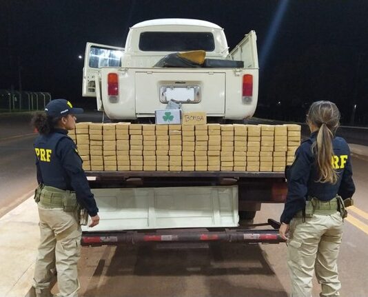 PRF apreende 166 Kg de cocaína em Terenos (MS)