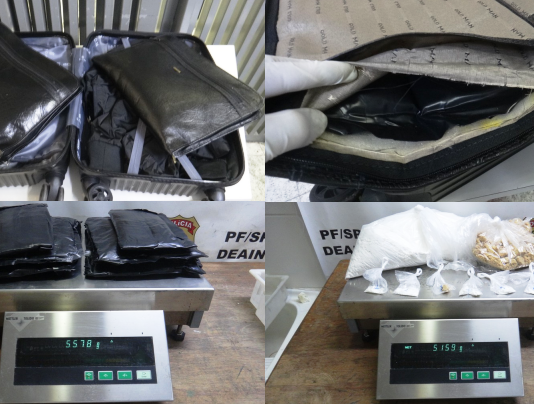 PF prende quatro pessoas, apreende cocaína e moeda falsa, no Aeroporto de Guarulhos