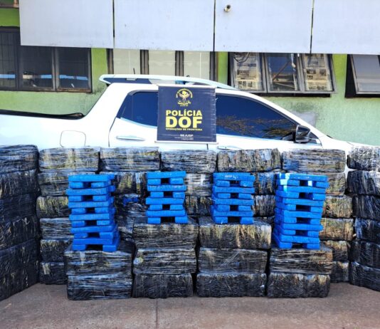 DOF apreende mais de uma tonelada de droga em camioneta roubada este mês em SP