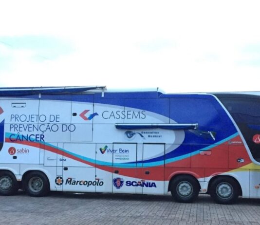 CAMPO GRANDE: ‘Ônibus da Saúde’ disponibiliza exames de prevenção ao câncer, nesta 5ª, no pátio da DGPC