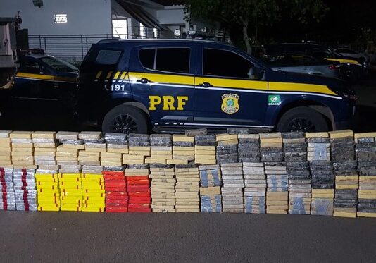PRF apreende 390 kg de cocaína na capital do MS