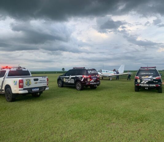 DRACCO, PC e PM prendem piloto e apreendem aeronave prontos para o tráfico de drogas
