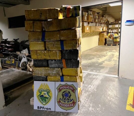 Polícia Federal e BPFRON apreendem quase uma tonelada de substância análoga a maconha