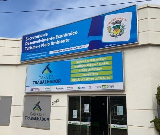 APARECIDA DO TABOADO: Casa do Trabalhador oferece 70 vagas em usina de álcool