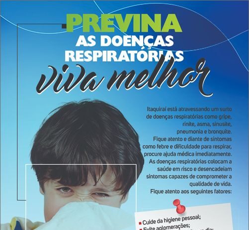 ITAQUIRAÍ: aumento dos casos de doenças respiratórias coloca Saúde Municipal em alerta
