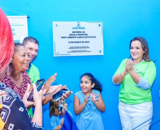 CAMPO GRANDE: Prefeitura entrega reforma da escola Ernesto Garcia, a 5ª deste ano