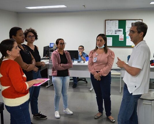 HRMS recebe equipe do hospital de Naviraí em intercâmbio sobre estrutura operacional