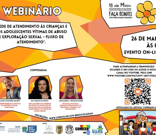 Evento virtual discute nesta sexta-feira rede de atendimento às vítimas de abuso e exploração sexual