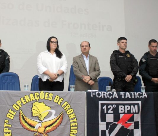 Prefeita participa da abertura do 12ª Curso de Unidades Especializadas de Fronteira que ocorre em Naviraí