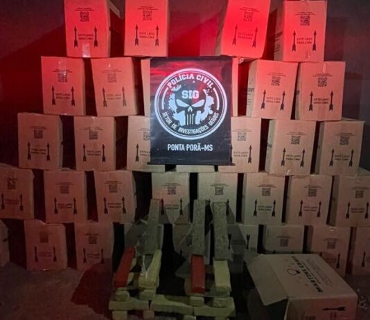PONTA PORÃ: homem é preso e mais de 600 quilos de maconha apreendidos em entreposto