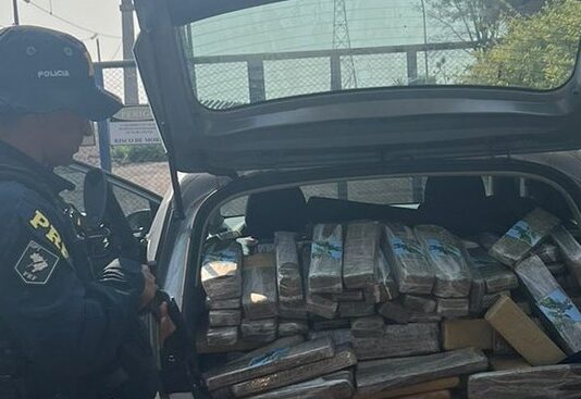 Polícia Rodoviária Federal apreende 746 Kg de maconha e skunk em Dourados (MS)