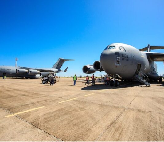 FAB utiliza aeroporto de Bonito para treinamento militar com participação da Guarda Aérea de Nova Iorque