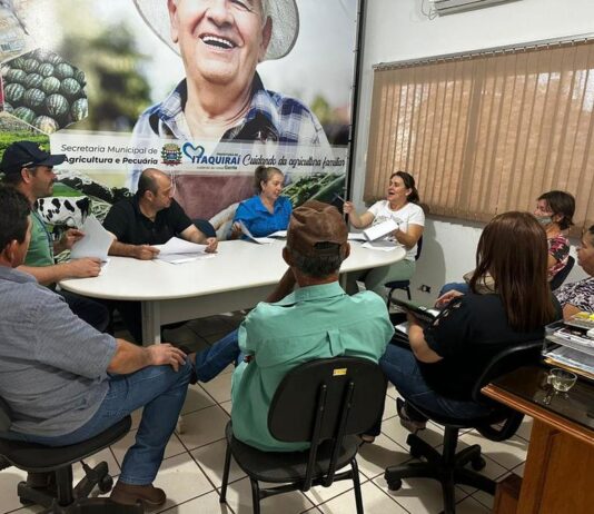 ITAQUIRAÍ: Secretaria de Agricultura faz reunião com associações que atenderão o PAA