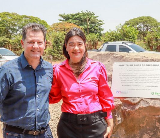 Renato Câmara participa do lançamento da pedra fundamental do Hospital de Amor de Dourados