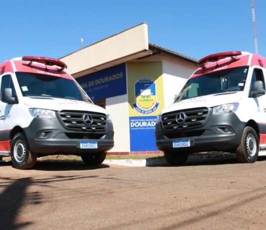 Dourados coloca 10 novas ambulâncias para rodar e agiliza atendimento à população