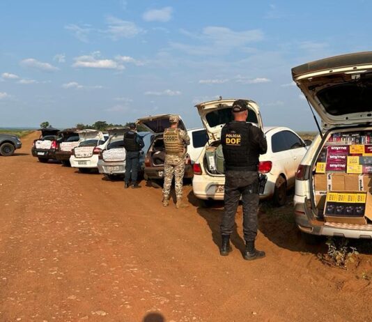 MARACAJU: DOF intercepta comboio de 7 carros e apreende mais de R$ 600 mil em produtos ilegais