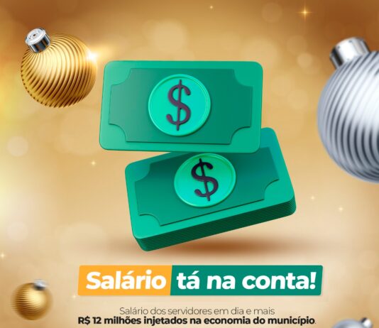 Prefeitura de Naviraí antecipa salário de dezembro e injeta mais R$ 12 milhões na economia