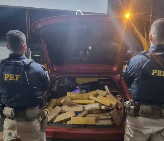 Polícia Rodoviária Federal apreende 476 Kg de maconha em Dourados (MS)