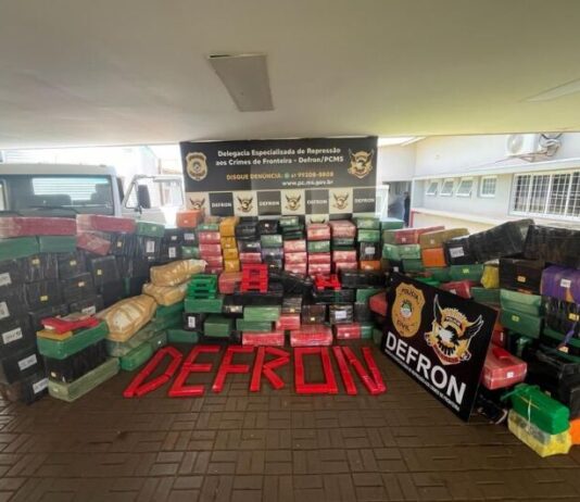 Mais de 5 toneladas de maconha são apreendidas pela PC em Dourados (MS)