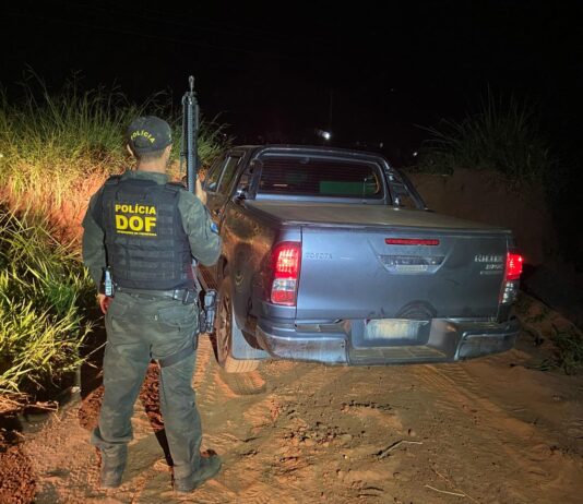 Toyota Hilux furtada em Santa Catarina é recuperada pelo DOF em Mundo Novo