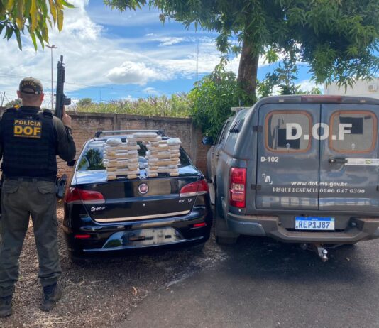 Casal que seguia com maconha para Brasília é preso pelo DOF em Maracaju