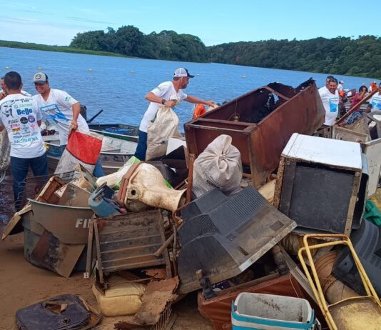 Prefeitura e Loja Paraíso da Pesca desenvolvem Projeto Água Limpa na Praia da Amizade