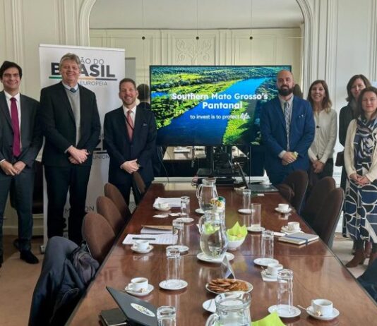 Governo de MS apresenta Lei do Pantanal para executivos, ONGs e autoridades da União Europeia