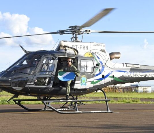 Helicóptero de MS parte para socorrer as vítimas das enchentes no Rio Grande do Sul