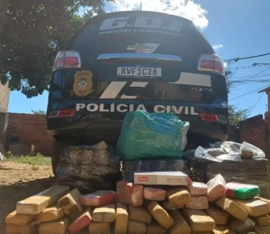 Polícia apreende 81 quilos de maconha em depósito de entorpecentes em Campo Grande