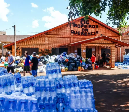 Lotado de voluntários, CTG de Campo Grande vira ‘batalhão do bem’ e já enviou 100 toneladas ao RS