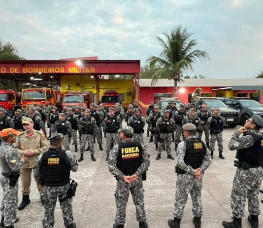 Reforço completo: mais uma equipe da Força Nacional chega ao Pantanal para ajudar no combate aos incêndios