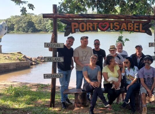 Porto Isabel, em Mundo Novo, recebeu portal turístico e município valoriza local pioneiro de entrada