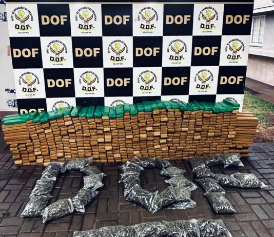 DOF apreende mais de 500 quilos de drogas e recaptura foragido da justiça em Dourados
