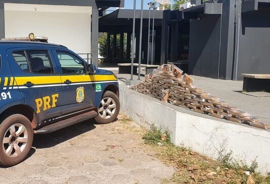 PRF apreende 131 Kg de cocaína, em dois municípios de Mato Grosso do Sul