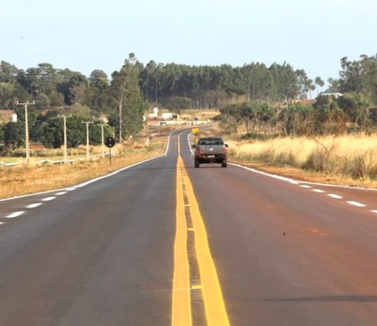 Governador do Estado, Eduardo Riedel, inaugura 45,3 km de pavimentação asfáltica da MS-338