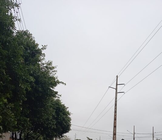 Naviraí: Segunda-feira com tempo nublado temperaturas amenas e, chuva a qualquer hora do dia